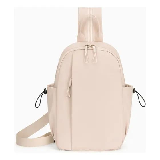 Bolsa Mochila Masculina Pochete Impermeável Em Nylon Passeio Unissex