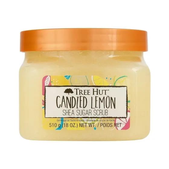 Tree Hut Shea Cinnamon Sugar Scrub, com aroma de limão, 18 onças, é um esfoliante hidratante para cuidados básicos