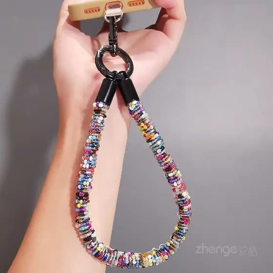 Cordão de telefone móvel Original pulso curto ins senhoras Super lindo nicho feito à mão requintado pingente de alta qua