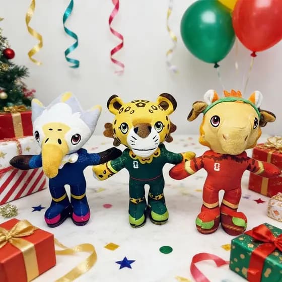 Copa Do Mundo Futebol Mascote Boneca Brinquedo De Pelúcia