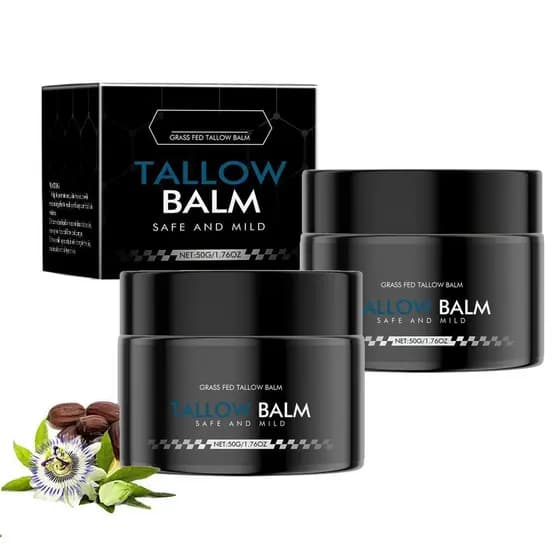 Conjunto de 2 peças de bálsamo à base de carne, hidratante facial intenso e ricos, à base de carne de animais alimentado