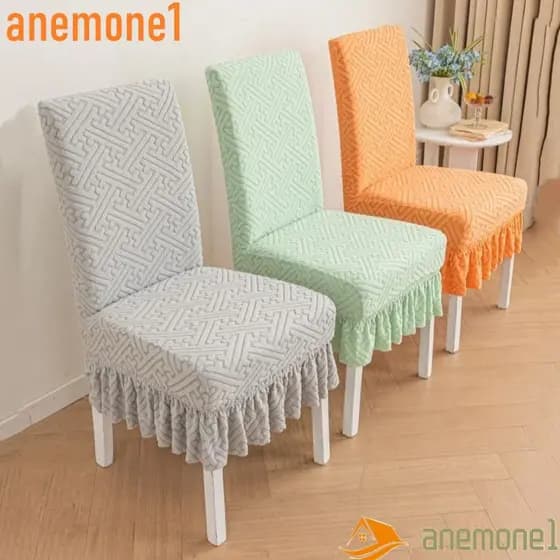 ANEMONE1 Capas De Assento , Elásticas Para Cadeiras Com Borda De Saia , Protetor De Cadeira De Jantar Anti-Sujeira Jacqu