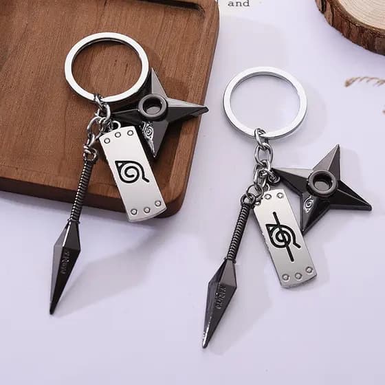 Chaveiro Unissex Naruto Kunai Dart Shuriken Weapon Konoha Para Bolsas 2021 Anime