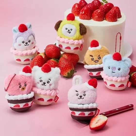 Novo Kpop Ídolo TATA COOKY CHIMMY Boneca De Pelúcia Chaveiro Bangtan Meninos Bonito Dos Desenhos Animados Saco Charme Pi