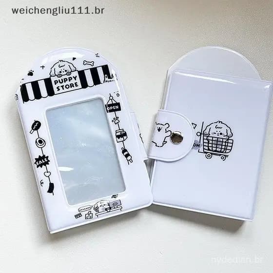 # weicheng Álbum De Fotos Fofo 3 Polegada Porta-Cartões Idol Card Binder Coleção Livro 32 Bolso Photocard Stora