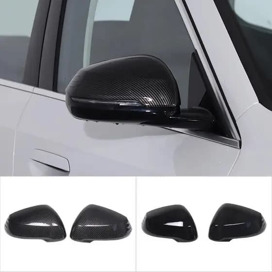 ABS Fibra De Carbono Tampa Do Espelho Retrovisor Lateral Carro Capa Guarnição Decoração Para BMW X1 iX1 U11 2023-2024 Ac