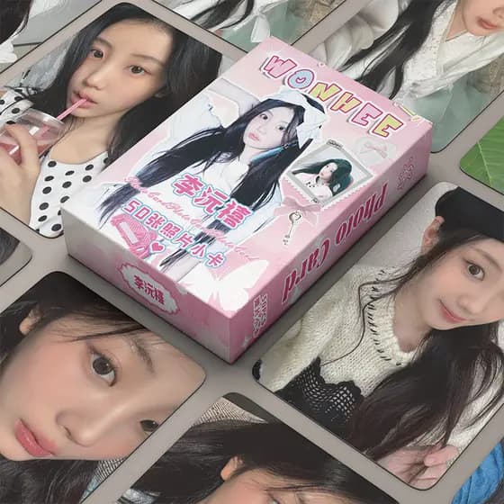 50 Pçs/Caixa ILLIT Wonhee Cartão Laser Photocards LOMO Álbum KPOP
