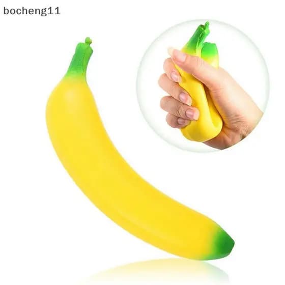 bo Anti-Stress Mole Lento Subindo Jumbo Banana Brinquedos Amassar Frutas Espremer Divertidos Alívio Do Estresse cheng