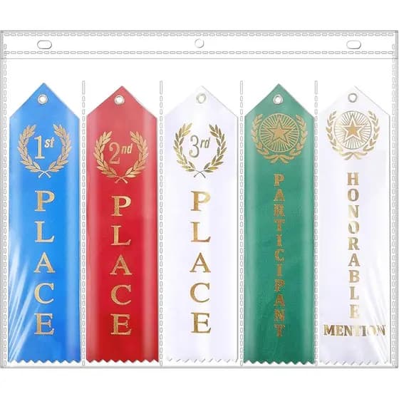 Capas Organizadoras para Fitas de Prêmio, Suporte para Fitas de Prêmio, Suporte para Fitas de Natação, Folhas Transparen