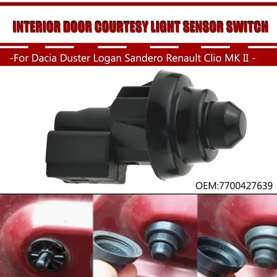 Novo Interruptor Do Sensor De Luz Cortesia Da Porta Interior Carro Para Dacia Duster Logan Sandero Renault Clio MK II Ka
