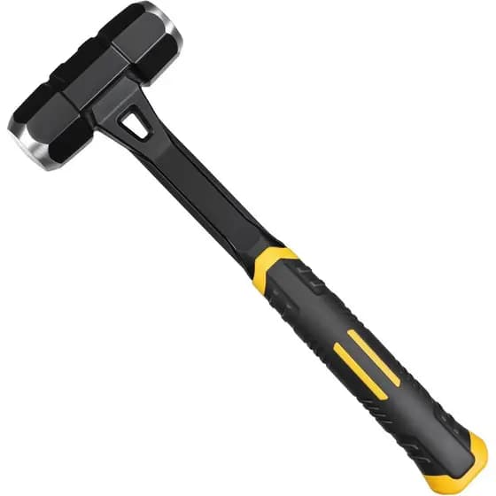 Martelo de 4lb - Martelo de Perfuração de Alta Resistência com Cabeça de Aço Forjada em Uma Peça e Cabo de Fibra de Vidr