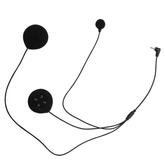 Fone de Ouvido Estéreo c/ Microfone p/ Capacete Bluetooth Interfone Universal