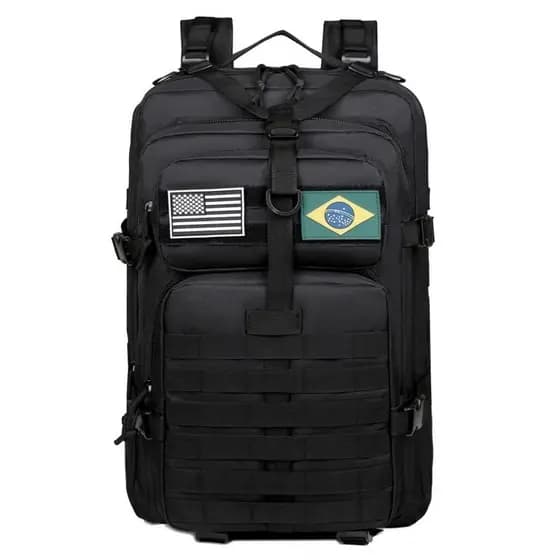 Mochila Tática Militar Masculina 50L Resistente Impermeável para Camping, Viagem, Montanhismo, Trilhas e Esportes ao Ar