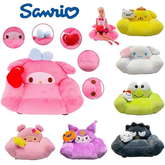 Kuromi My Melody Cinnamoroll Brinquedo De Pelúcia Sofá Boneca Presente De Aniversário De Natal Para Crianças
