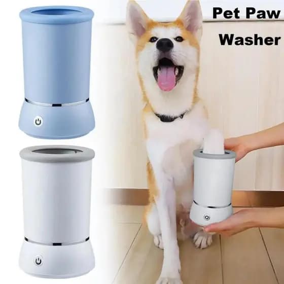 Escova Automática para Patas de Cães, Limpador de Patas com Operação Fácil de Um Toque para Cães de Raças Pequenas, Médi