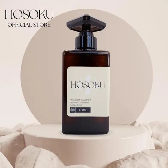 Shampoo Premium para Crescimento Capilar HOSOKU – Fórmula Anti-Queda e Antidesgaste com Extratos Naturais AS1Q