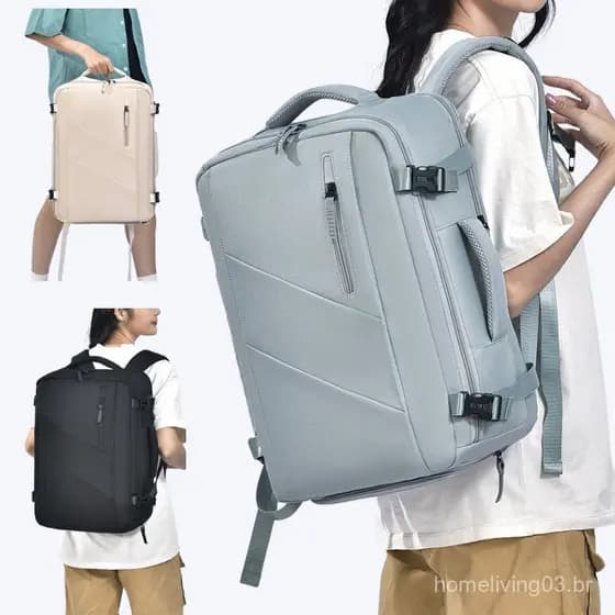 Mochila Masculina Estilo Simples Grande Capacidade Mochila de Viagem Mochila de Negócios de Alta Qualidade para Laptop M