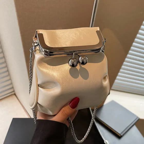 High-End pequeno quadrado saco feminino versão coreana ins moda simples bolsa de ombro 2025 nicho Design mensageiro bols