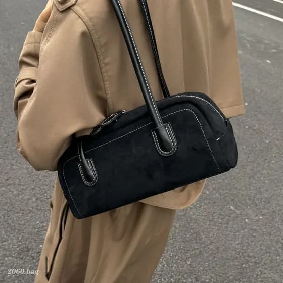 High-End sentir feminino outono inverno venda quente camurça axilas saco 2025 Casual novo estilo elegante elegante nicho
