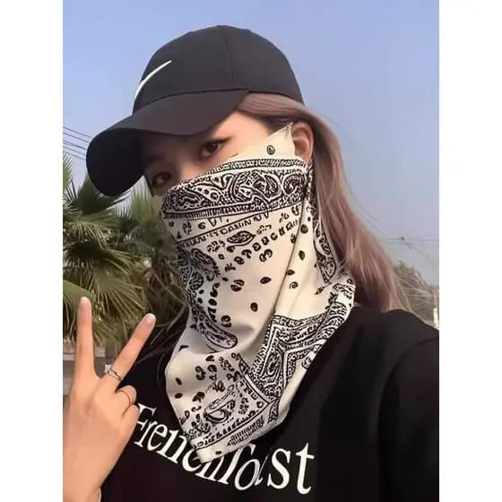 Máscara protetora solar proteção do pescoço integrado homens mulheres véu de seda gelo ciclismo viagem ao ar livre capa