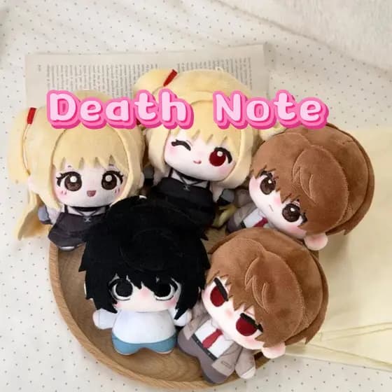 Anime DEATH NOTE Boneca De Pelúcia Fofa Yagami Lightlmisamisa Brinquedo Chaveiro Plushies Para Crianças10cm