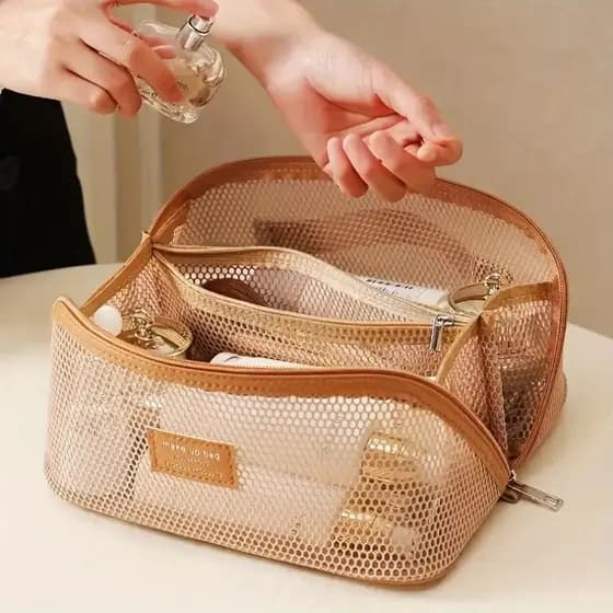 Bolsa Cosmética Transparente Portátil Para Armazenamento Em Viagens