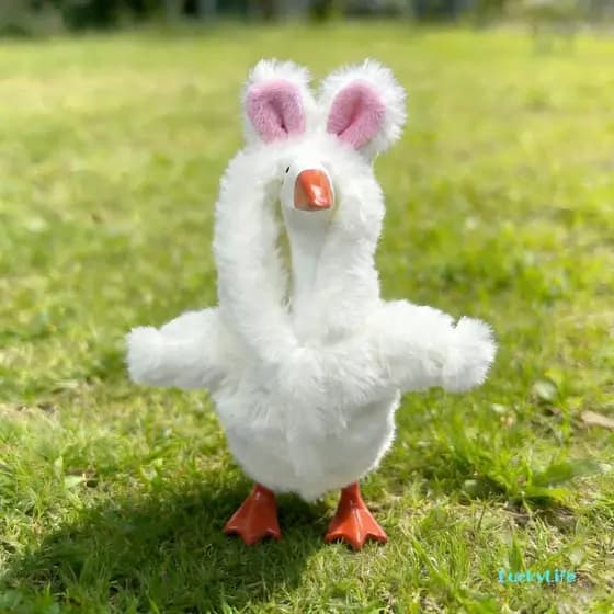 Mini Varanda Ganso Roupas Mesa Bonito Coelho De Pelúcia Com Capuz Para Férias E A Vida Diária