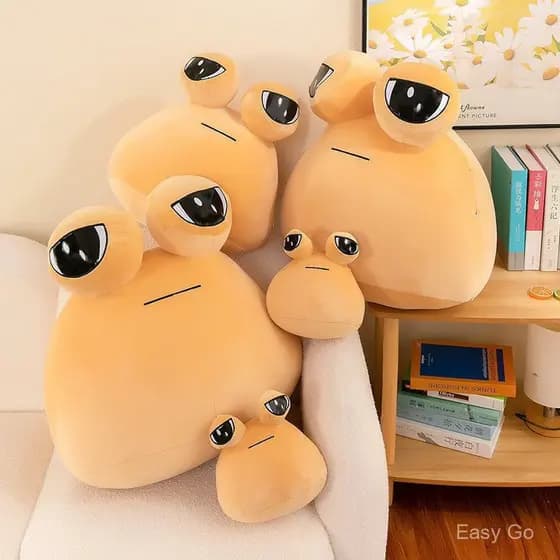 Triste Meu Pet Big Eye Alien Boneca Jogo Periférico POU Caracol Plush Toy Boneca Presente De Natal