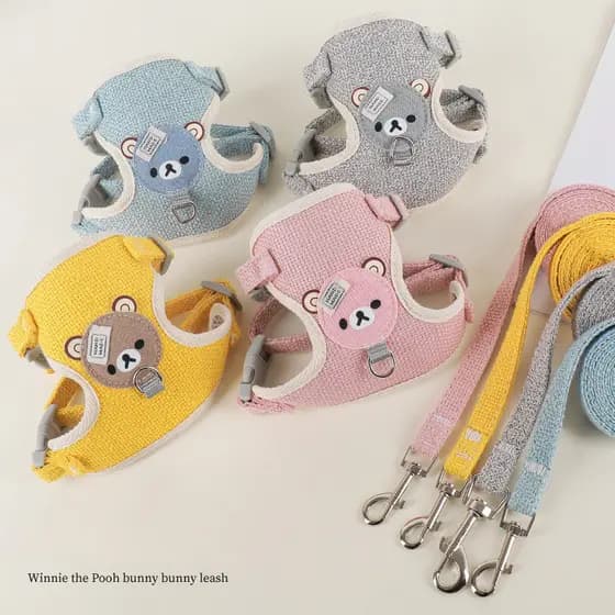Coleira Para Animais De Estimação , Roupas Porco Holandês , Alça Peitoral , Estilo Colete , De Coelho De Desenho Animado