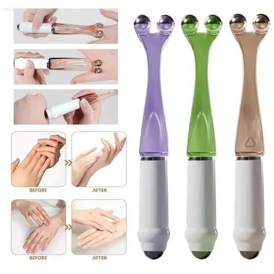 Rolo Massageador De Dedo , Ferramenta Portátil De Massagem Manual Com De Fileira Dupla De Fácil Uso , Relaxamento