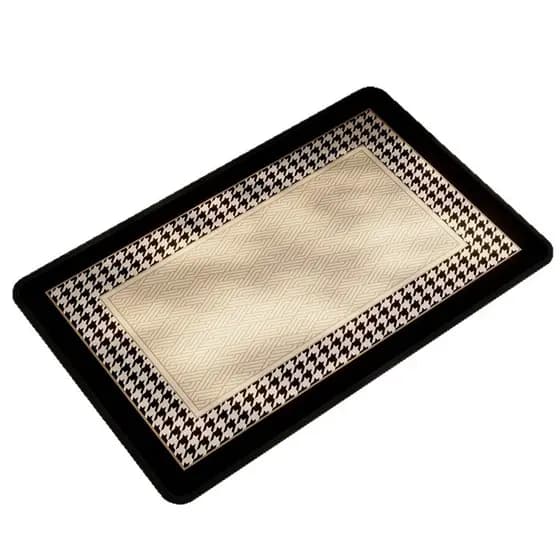 Tapetes de banheiro de linho estilo Medieval antiderrapante com absorção de água