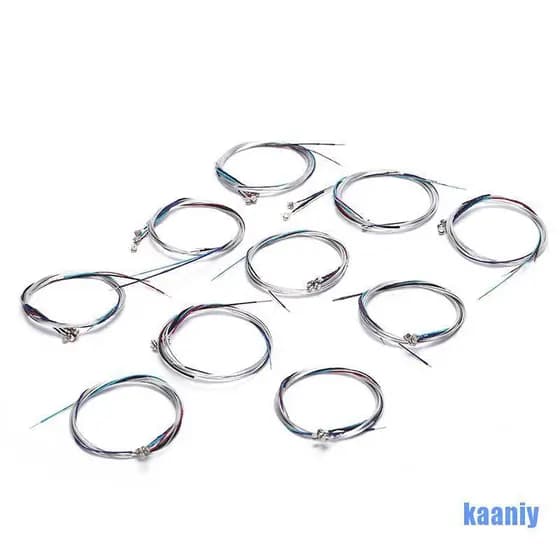Ka 10 Conjunto De Cordas De Violino Para Substituição De Partes De Violino De Aço / Core E A D G Ny