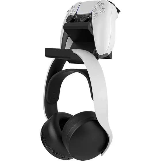Suporte para Headset e Controle de Jogos Linkidea, Suporte Duplo para Controle e Headset para PS5, PS4, Xbox One, Xbox 3