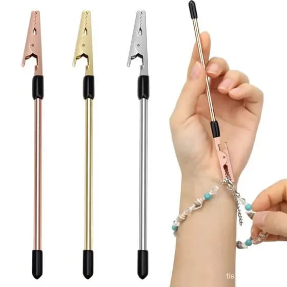 CADI Pulseira Fecho Assistente Ajudante 3 Pcs Prendedor Clipe Fácil Ferramenta De Para Pulseiras Colares Portátil De Ass
