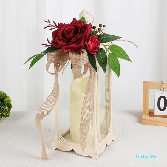 Decoração De Carro De Casamento Flor Artificial Elegante Para Maçaneta De Porta De Espelho Lembrancinha De Festa