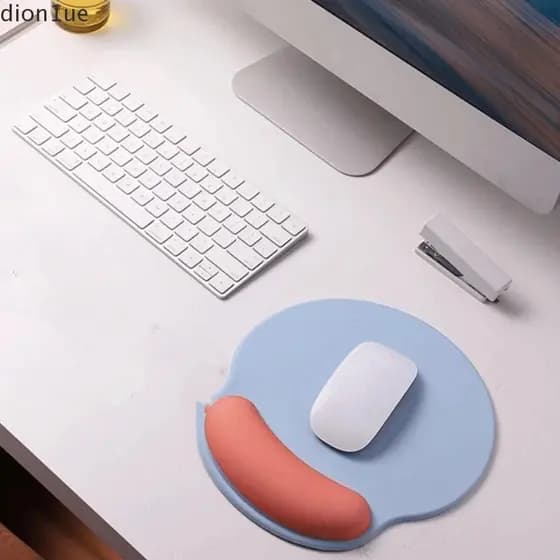DION1UE Mouse Pad Para Descanso De Pulso , Almofada De Suporte Com Base De Borracha Antiderrapante , Apoio Ergonômico As