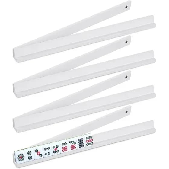 Soulchen 4 Conjuntos de Suportes de Madeira Magnéticos para Mahjong (Sem as Peças Expostas) 14,9'' Empurradores Conjunto