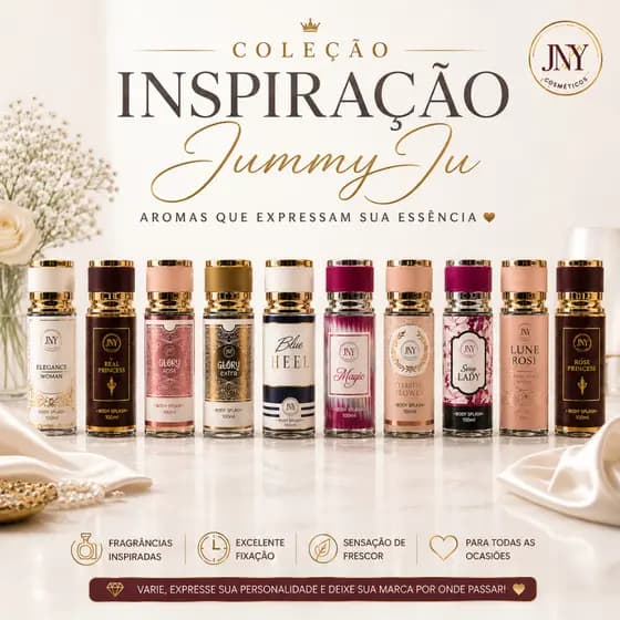 Body Splash Inspirações Árabes e Importados Feminino JNY-100ml Perfume Corporal Longa Duração