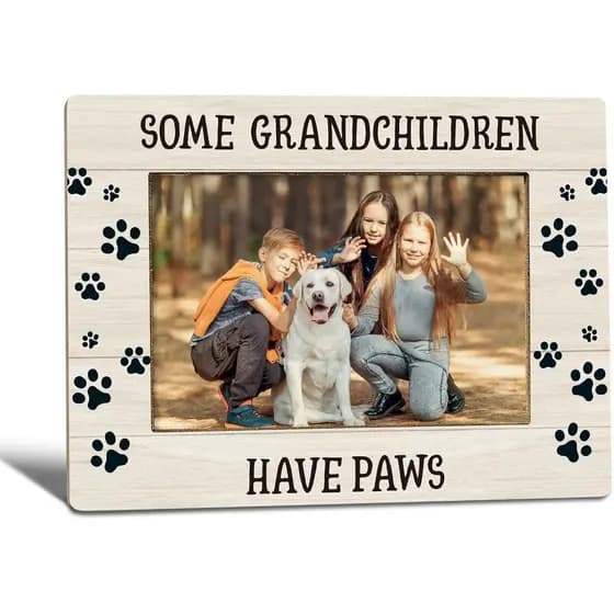 Porta-retratos para Avós de Animais de Estimação, Presentes para Avós de Cães e Gatos, Porta-retratos para Avós de Cães