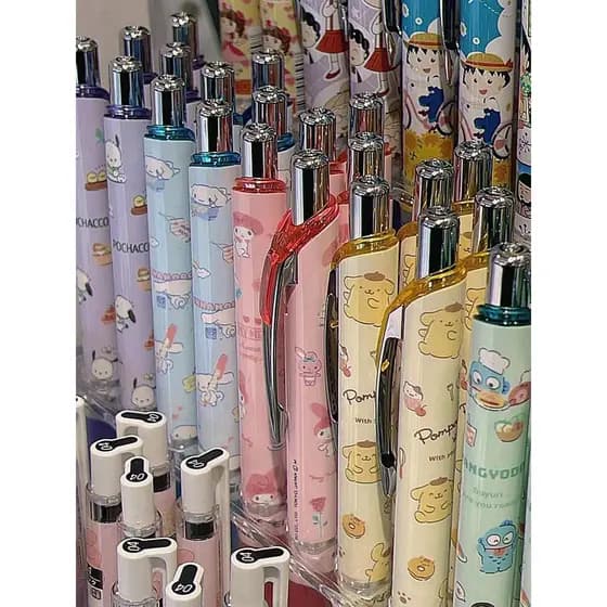 Pronto estoque novo estilo japonês pentel Patong caneta Gel limitada Sanrio Co-marca Hello Kitty canela cão Kuromi peixe