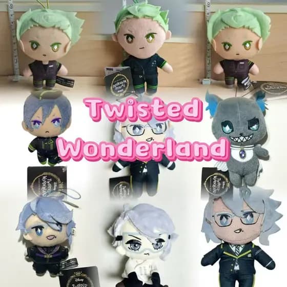Jogo DisneyTwisted-Wonderland Boneca De Pelúcia Bonito Azul Sebek Brinquedo Chaveiro Plushies Para Crianças 10cm