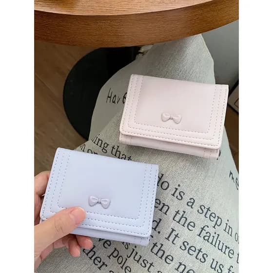 carteira feminina carteira femenina carteira Novo estilo versão coreana carteira fresca feminina curto simples bonito ar