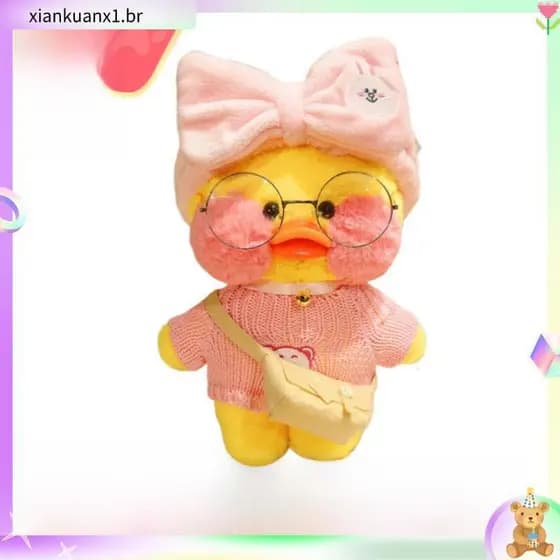 Diylarafan Café Diylarafan Pelúcia de Pato Amarelo Pelúcia de Brinquedo Kawaii Boneca de Pelúcia de Pato Pequeno Animal