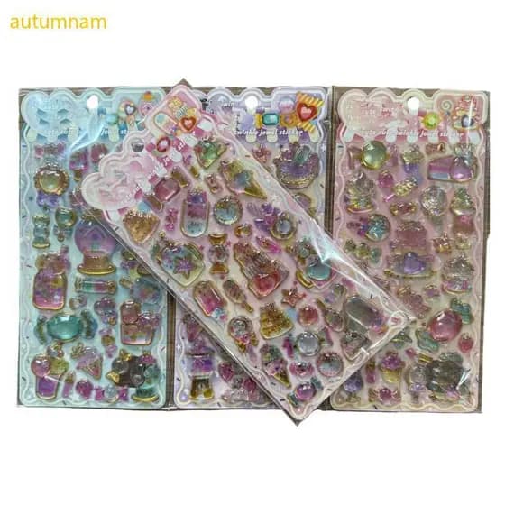 Autumnam Sobremesas Adesivo Em Relevo Para Crianças Arte Artesanato Caderno Diário Capa De Telefone Laptop