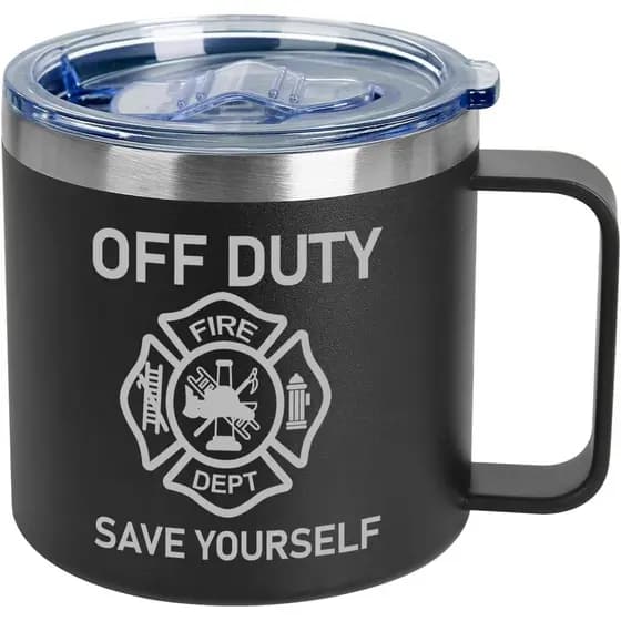 Presentes para Bombeiros Jogskeor para Homens, Caneca Térmica para Bombeiro, Presentes de Aniversário e Natal para Pai,