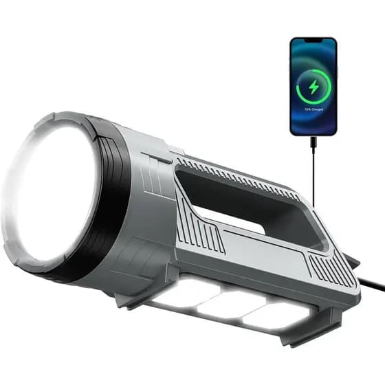 Lanterna de Camping Recarregável ErayLife - Lanterna com 6 Modos IPX4, Acompanha Cabo USB e Alça, Luz de Camping Portáti