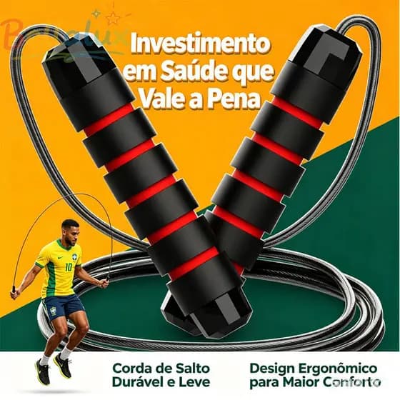 Corda de Pular Corda de Pular Com Rolamento Ajustável Profissional 3M Para Exercícios Fitness Liftness