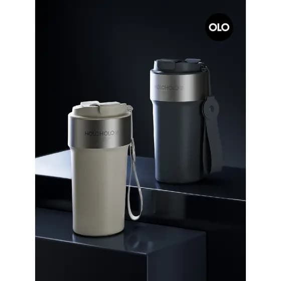 Copo térmico masculino high-end sentimento com palha 316L aço inoxidável pequeno copo high-end xícara de café feminino p