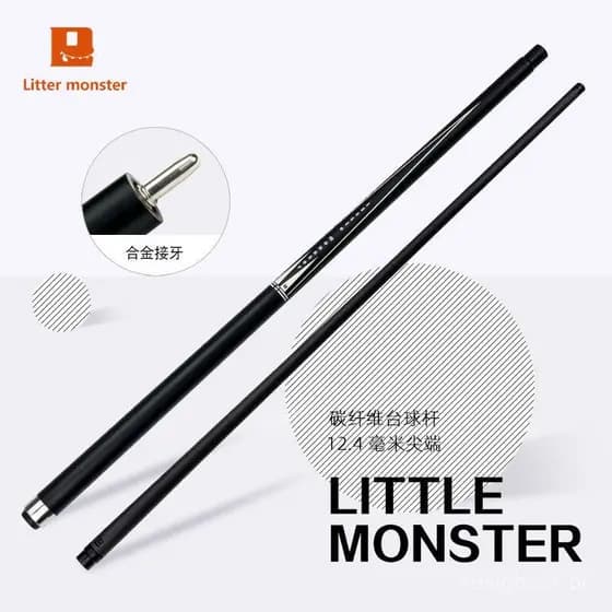 Taco de Bilhar Little Monster, Taco de Bilhar Black 8 Ball de Fibra de Carbono de Alta Tecnologia, Taco de Bilhar Black