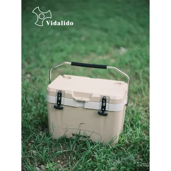 Caixa térmica isolada Vidalido, cooler portátil para camping ao ar livre, cooler para carro.